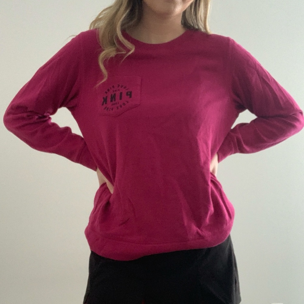 Pink crew neck